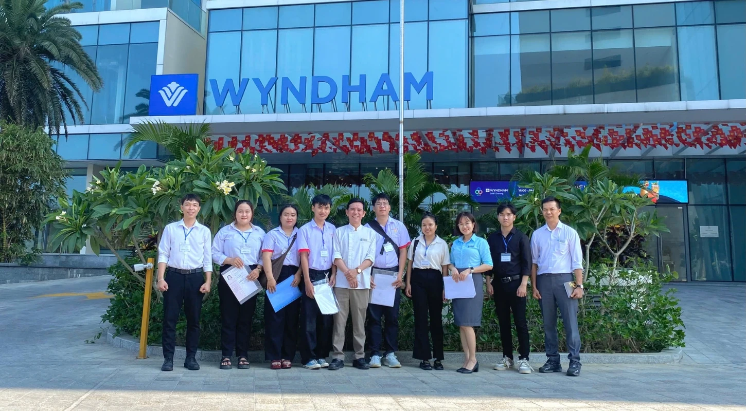 Hospitality Management students participate in interviews and receive job placements at Wyndham Soleil Danang Hotel